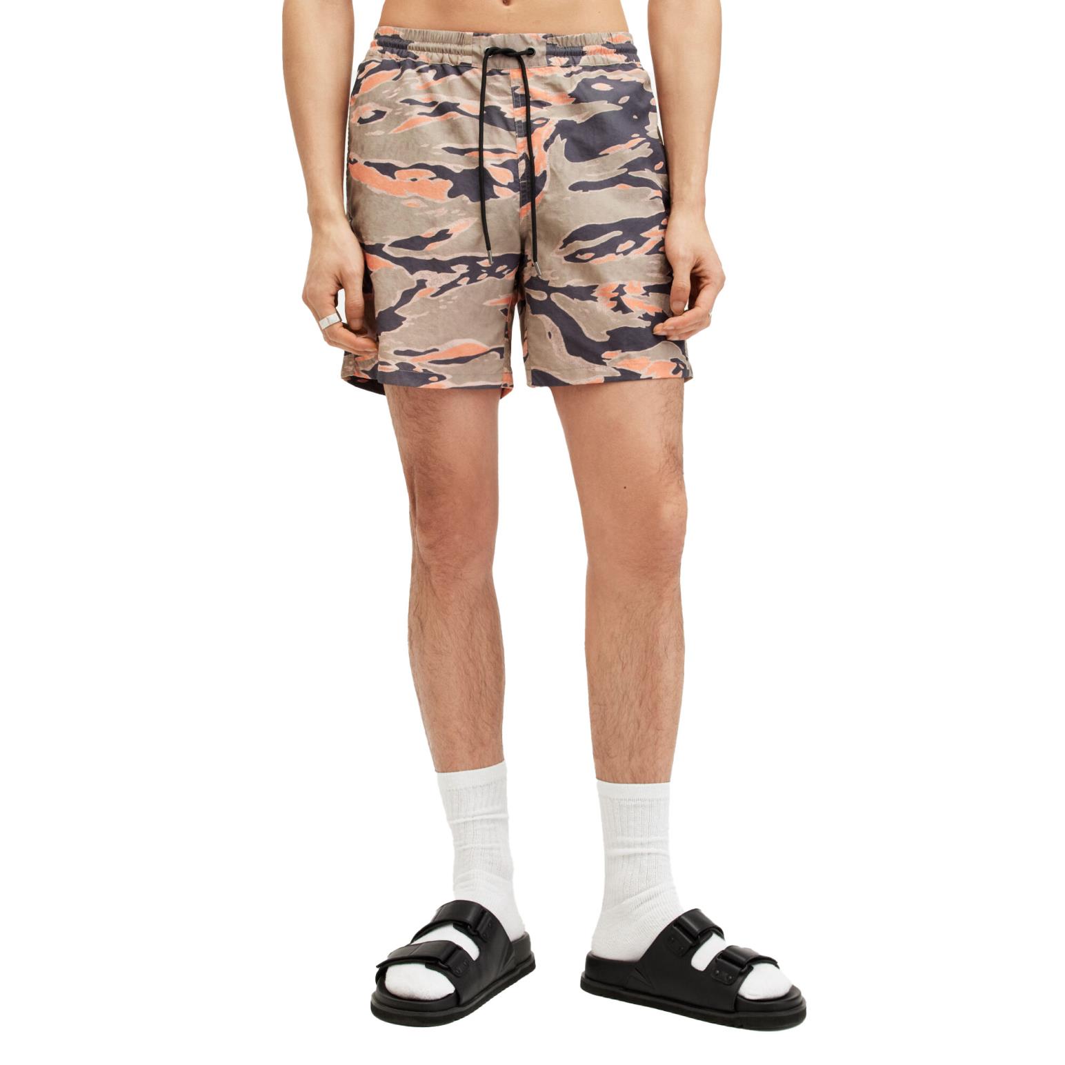 AllSaints Solar Camouflage Print Swim Shorts